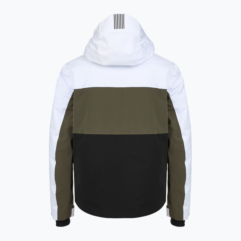 Pánska lyžiarska bunda EA7 Emporio Armani Ski Kitzbuhel Protectum7 Colorblock white / black / grape leaf 2