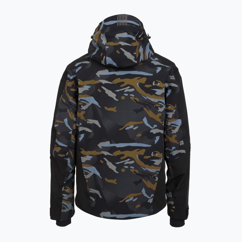 Pánska lyžiarska bunda EA7 Emporio Armani Ski Kitzbuhel Protectum7 Graphic brown camou 2