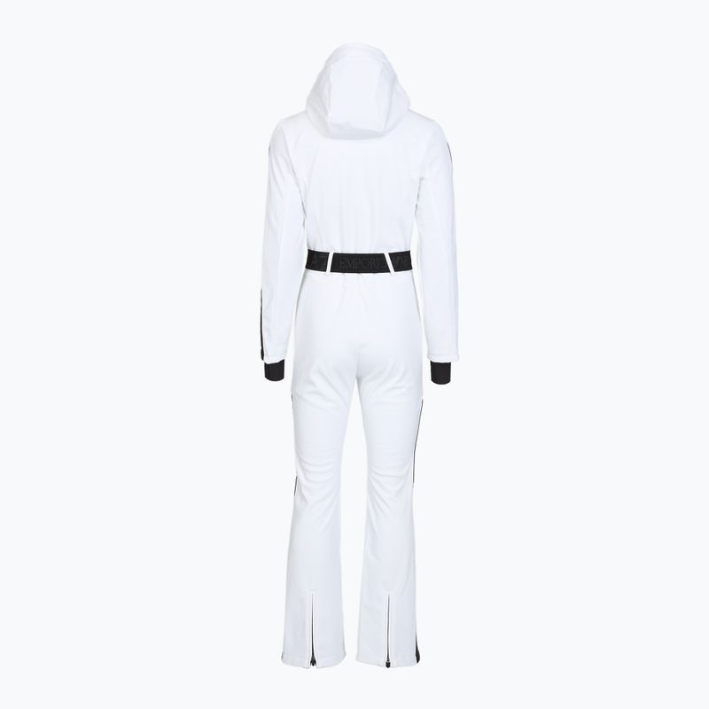 Dámsky lyžiarska kombinéza EA7 Emporio Armani Ski Kitzbuhel Softshell white 2