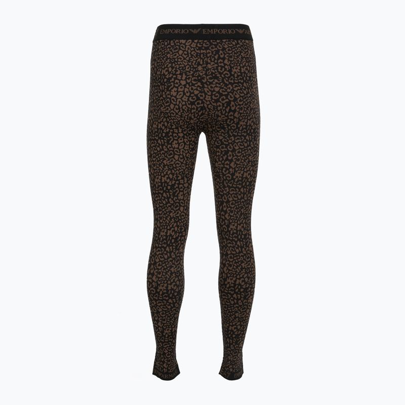 Súprava dámskej termobielizne EA7 Emporio Armani Ski Jacquard Knitted fancy brown animal print 8