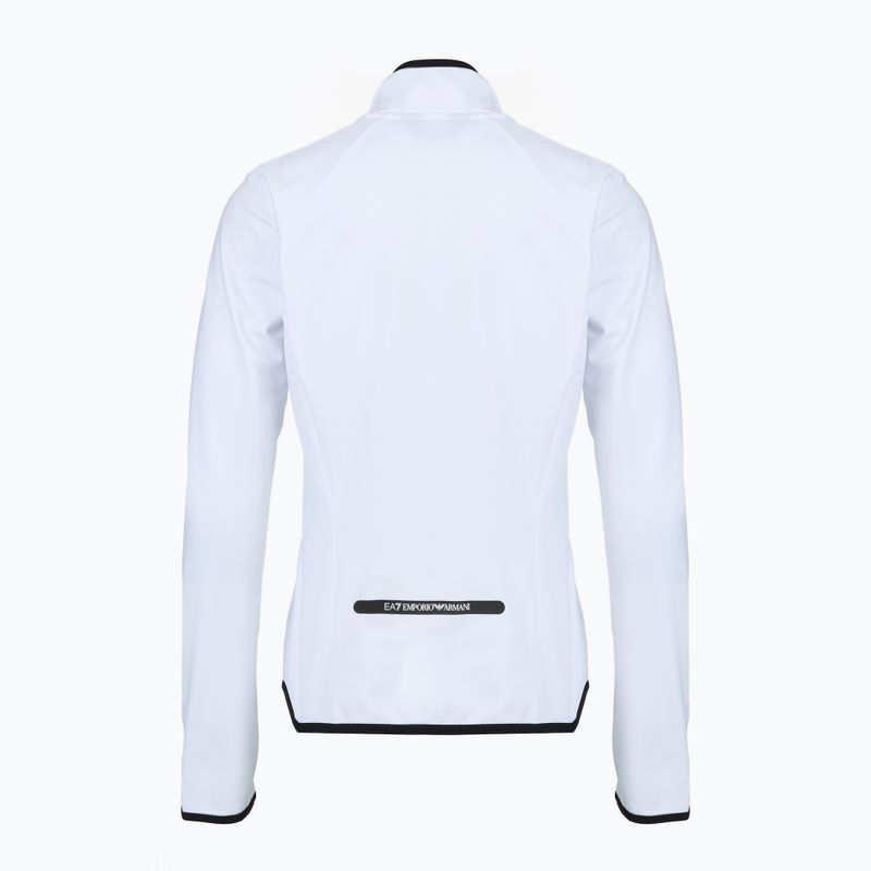 Dámska lyžiarska mikina EA7 Emporio Armani Ski Cortina Powerstretch Fz white 2