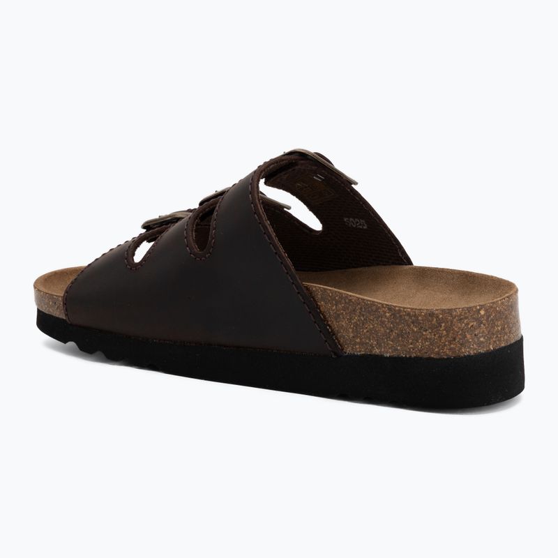 Dámske šľapky Scholl Rio Wedge Ad Med dark brown 3