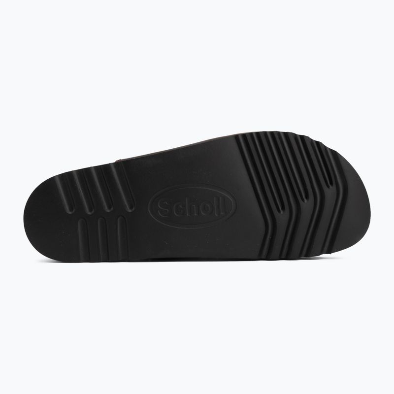 Dámske šľapky Scholl Rio Wedge Ad Med dark brown 4