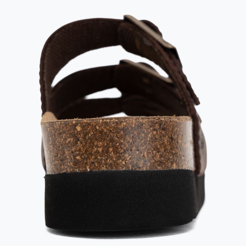 Dámske šľapky Scholl Rio Wedge Ad Med dark brown 6