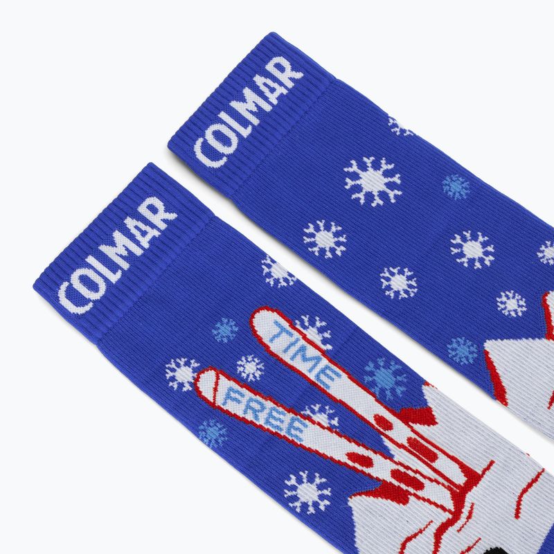 Lyžiarske ponožky Colmar Freetime abyss blue/white/rac 3