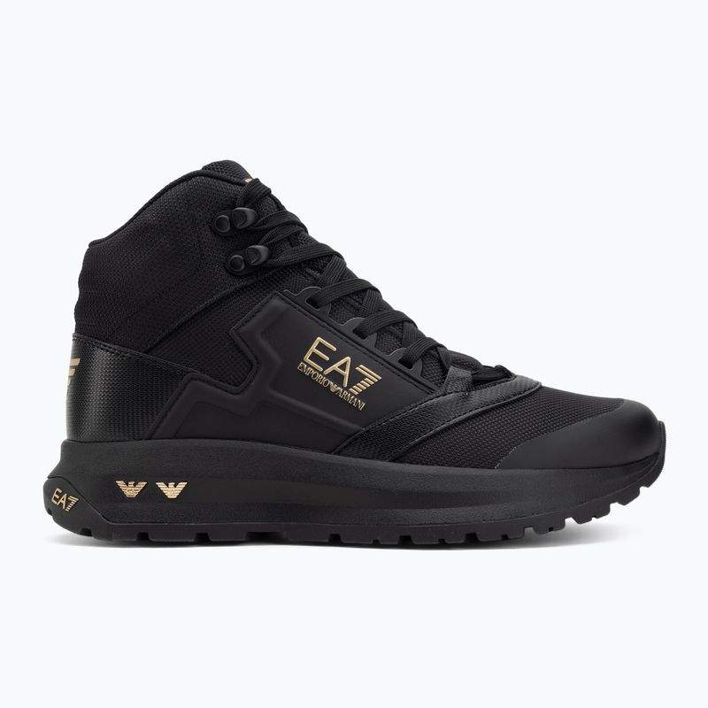 Topánky EA7 Emporio Armani Ice Altura full black / gold 2