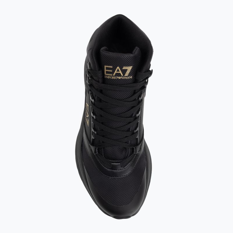 Topánky EA7 Emporio Armani Ice Altura full black / gold 5