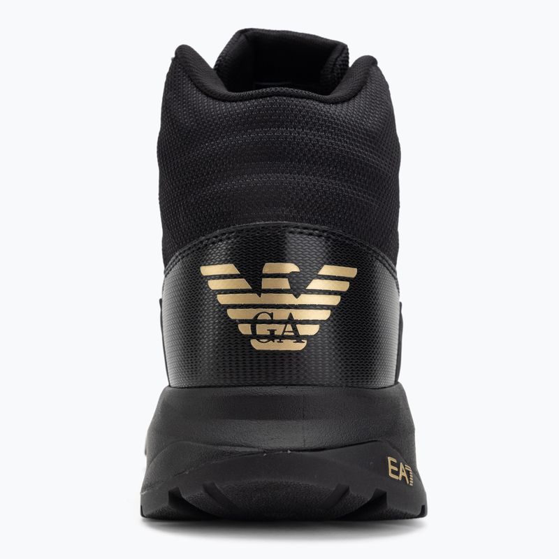 Topánky EA7 Emporio Armani Ice Altura full black / gold 6