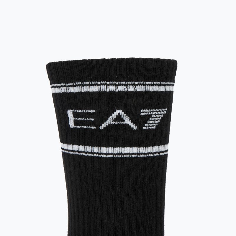 Ponožky EA7 Emporio Armani Train Socks Sponge 3 pairs black / black / black 3