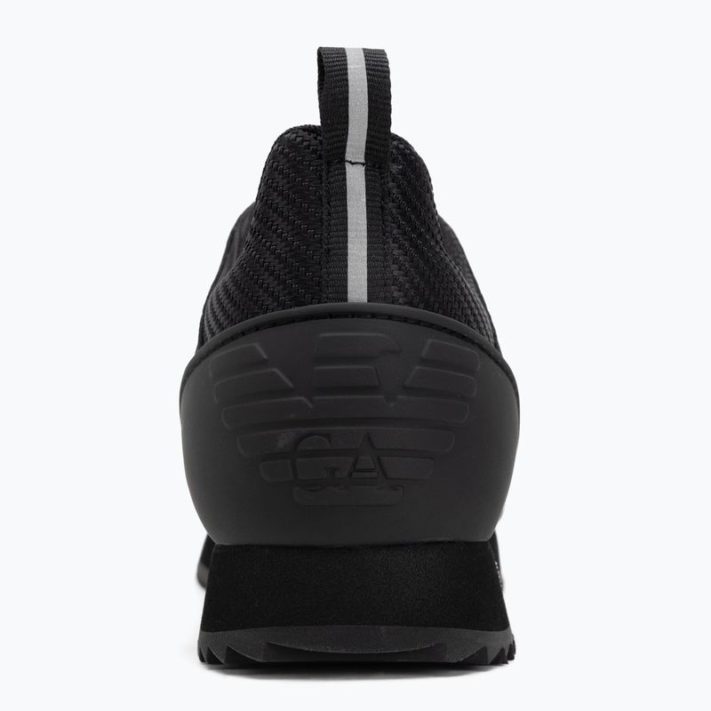 Topánky EA7 Emporio Armani Black & White Carbon triple black / silver logo 6