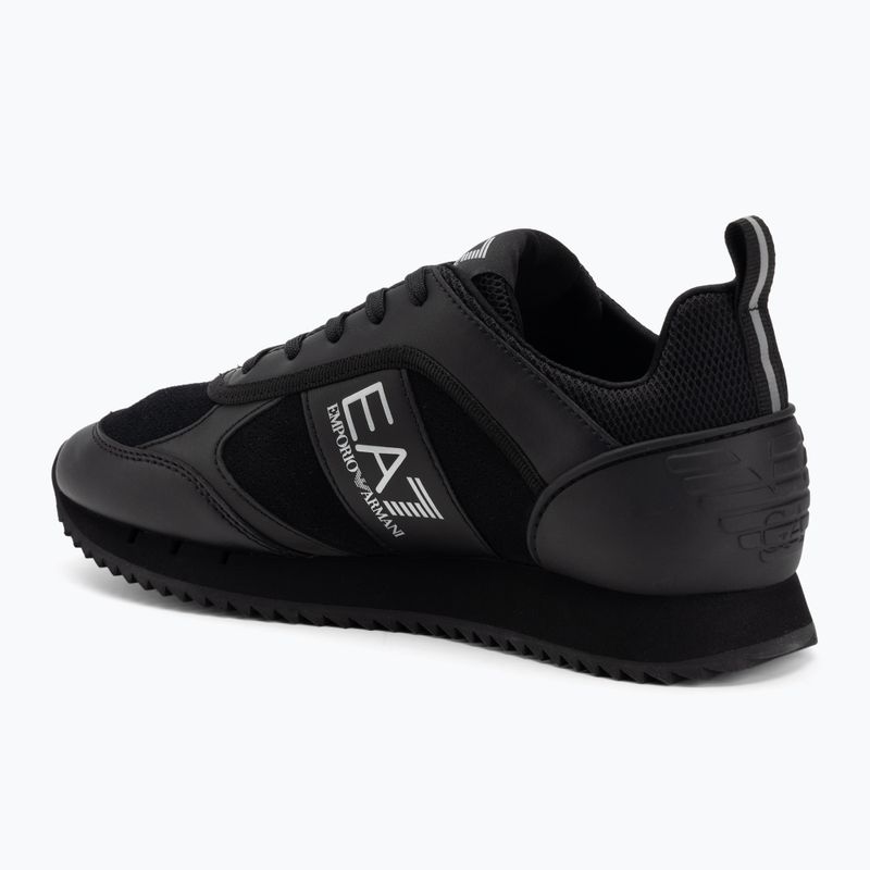 Topánky EA7 Emporio Armani Black & White Suede triple black micropunch 3
