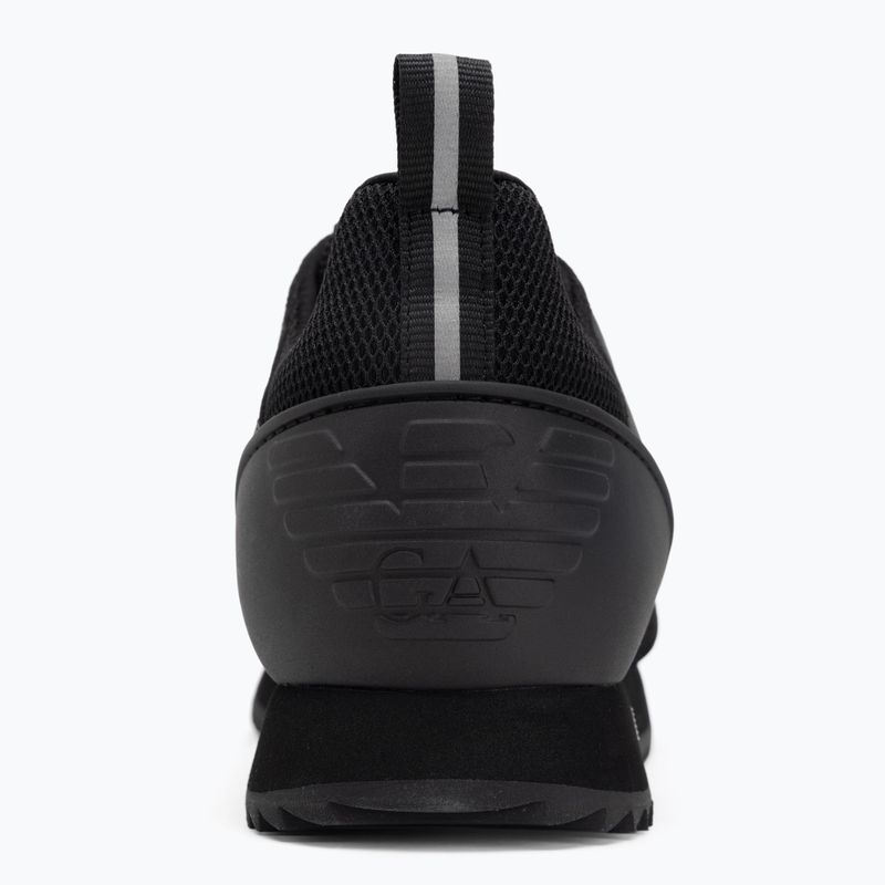 Topánky EA7 Emporio Armani Black & White Suede triple black micropunch 6