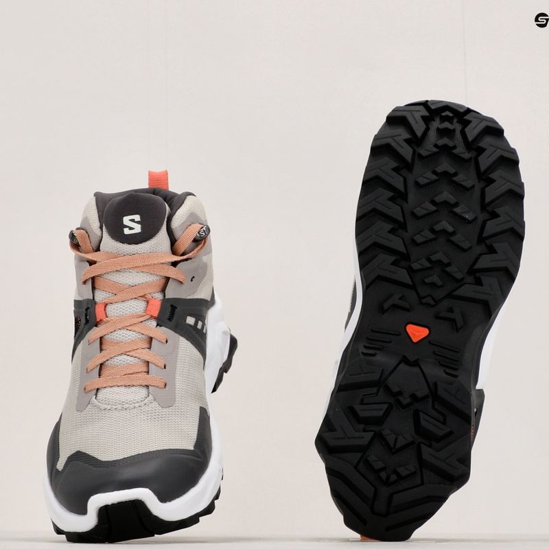 Salomon X Raise Mid GTX sivá detská treková obuv L47071500 18