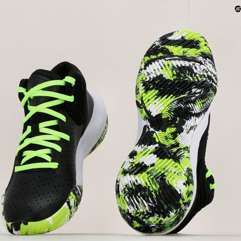 Detská basketbalová obuv Under Armour GS Jet '21 black-green 3024794 11