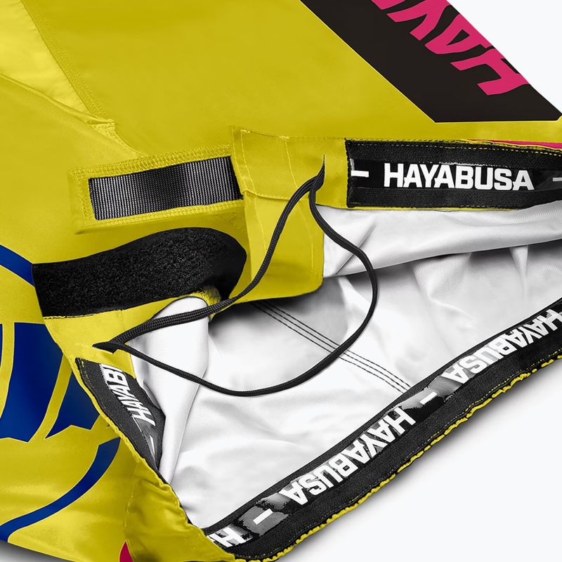 Hayabusa Icon Fight tréningové šortky žlto-modré 6