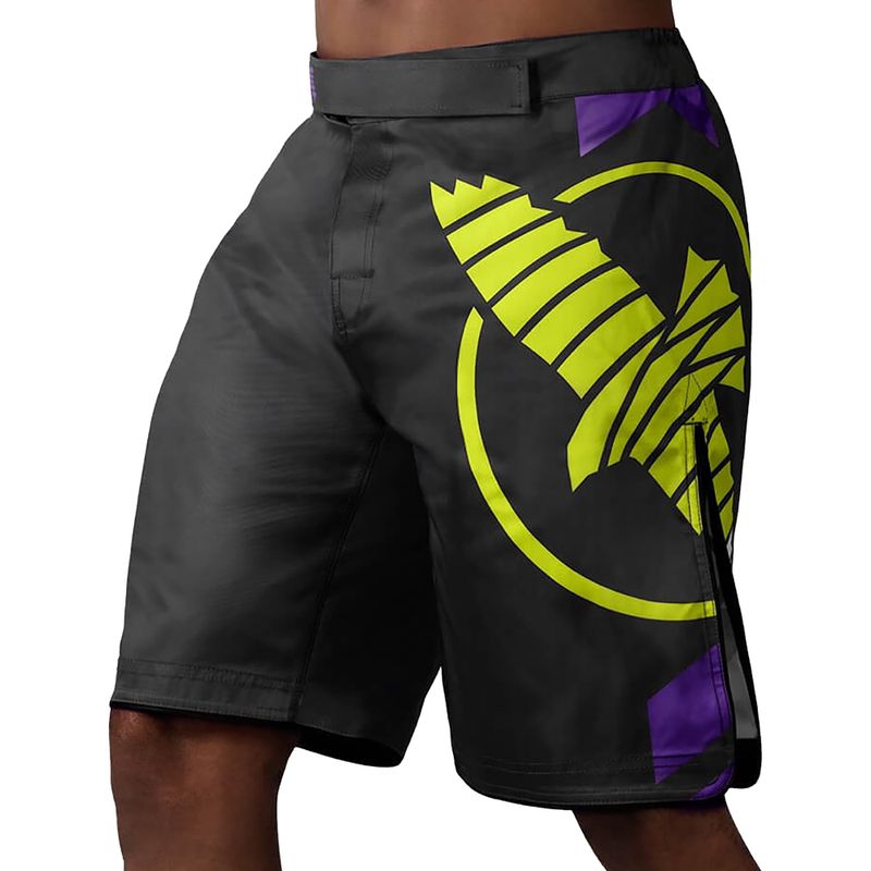 Hayabusa Icon Fight MMA šortky čierno-žlté ICFS-BK-L
