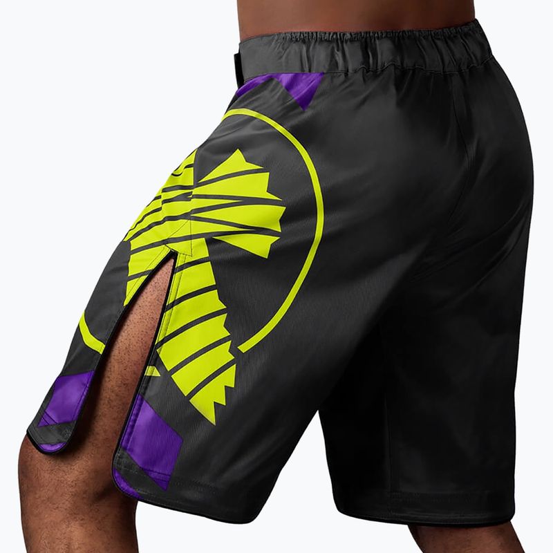 Hayabusa Icon Fight MMA šortky čierno-žlté ICFS-BK-L 4