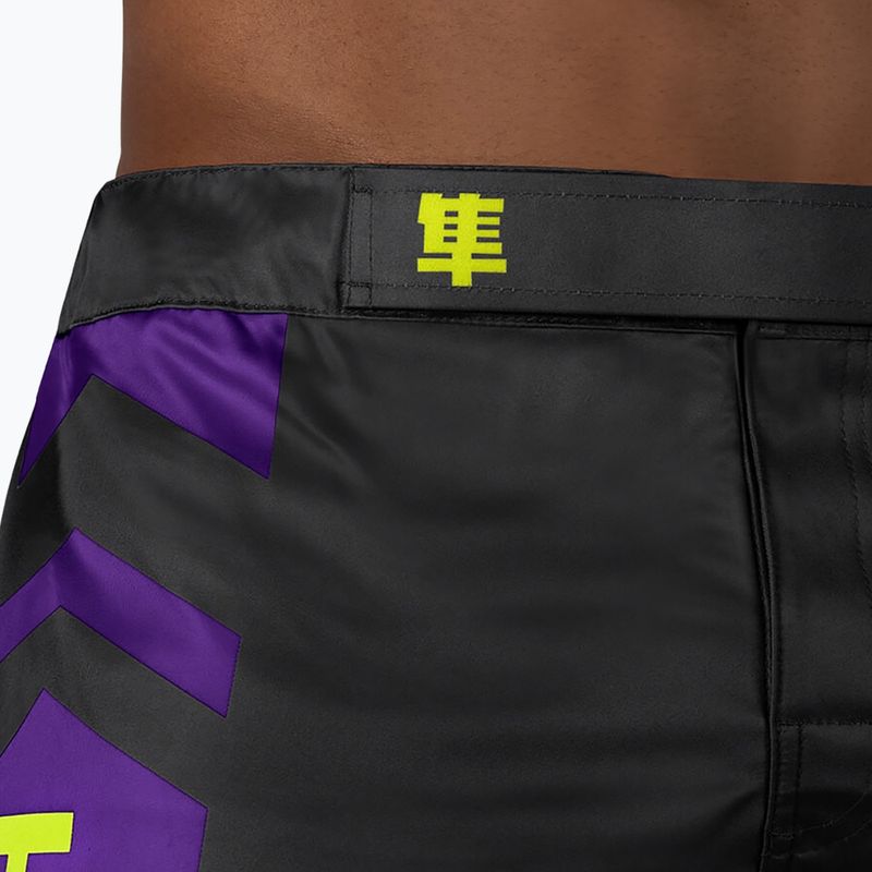 Hayabusa Icon Fight MMA šortky čierno-žlté ICFS-BK-L 5