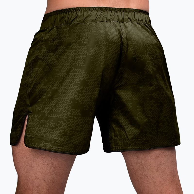 Hayabusa pánske tréningové šortky Hex Mid-Thigh green 2