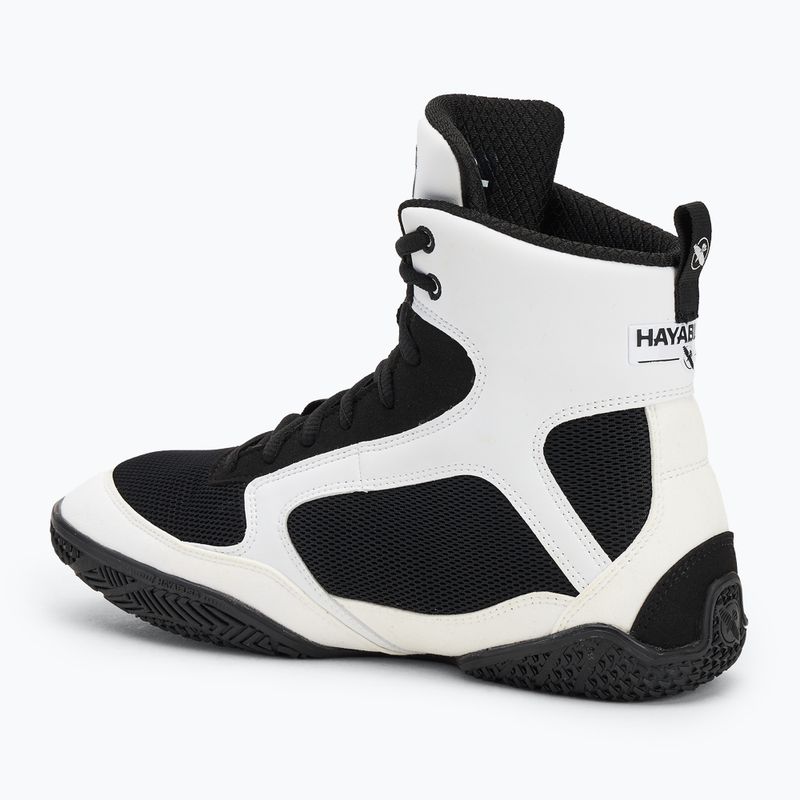 Pánska boxerská obuv Hayabusa Pro Boxing black white 3