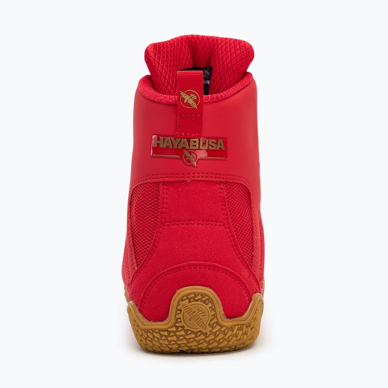 Pánska boxerská obuv Hayabusa Pro Boxing  black red 6