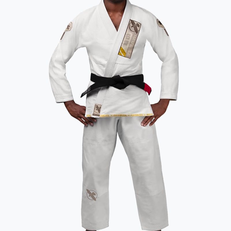 Hayabusa Ascend Lightweight Jiu Jitsu GI Kimono white PLWJG-W-A3 2