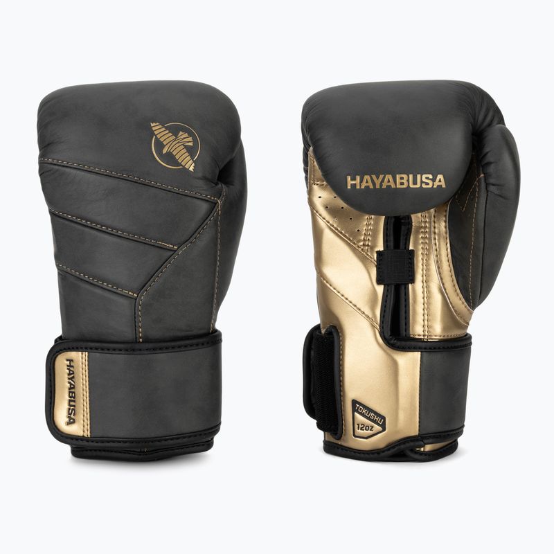 Hayabusa T3 LX Vintage čierne/zlaté boxerské rukavice