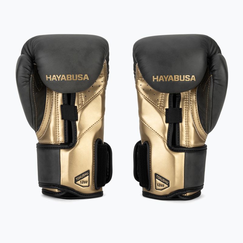Hayabusa T3 LX Vintage čierne/zlaté boxerské rukavice 3
