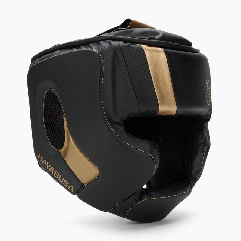 Boxerská prilba Hayabusa T3 Headgear black/gold