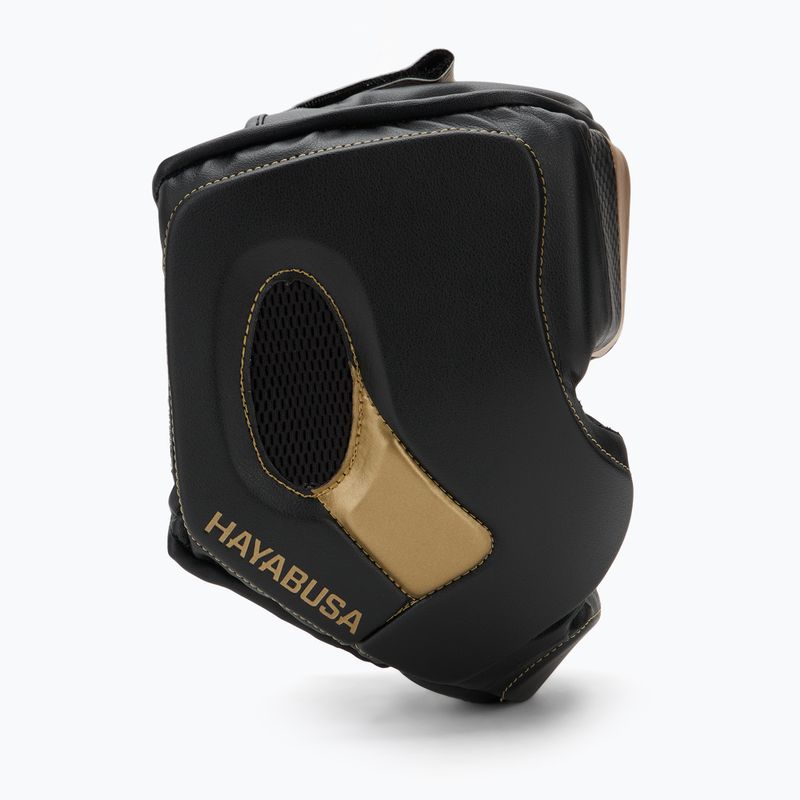 Boxerská prilba Hayabusa T3 Headgear black/gold 2