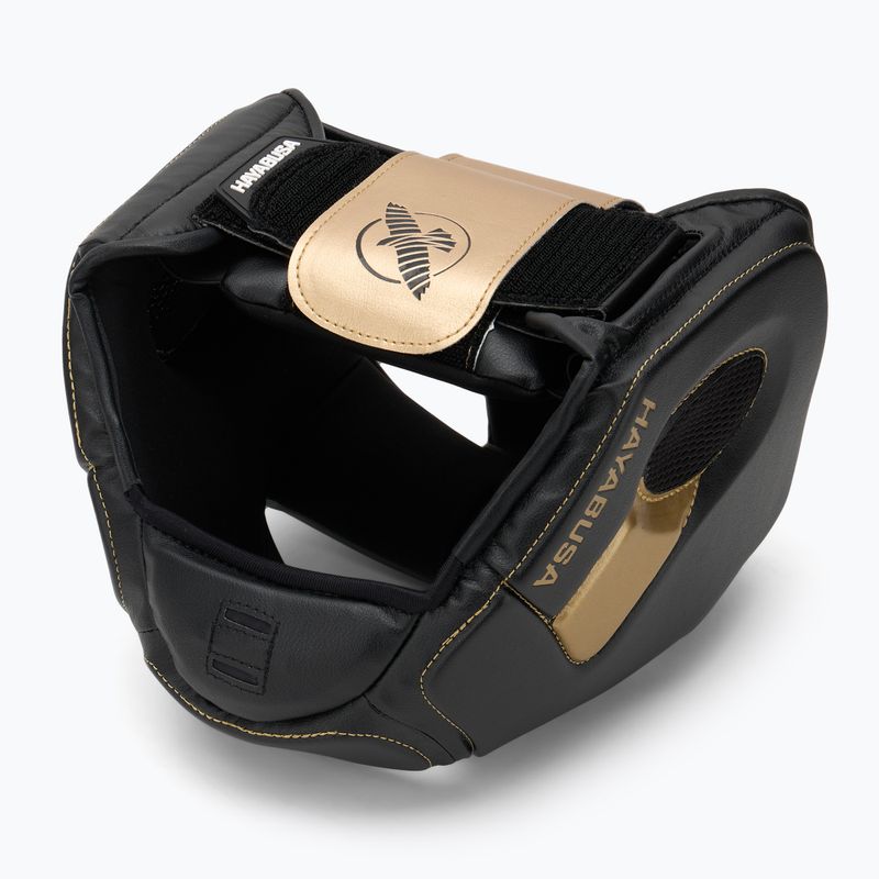 Boxerská prilba Hayabusa T3 Headgear black/gold 6