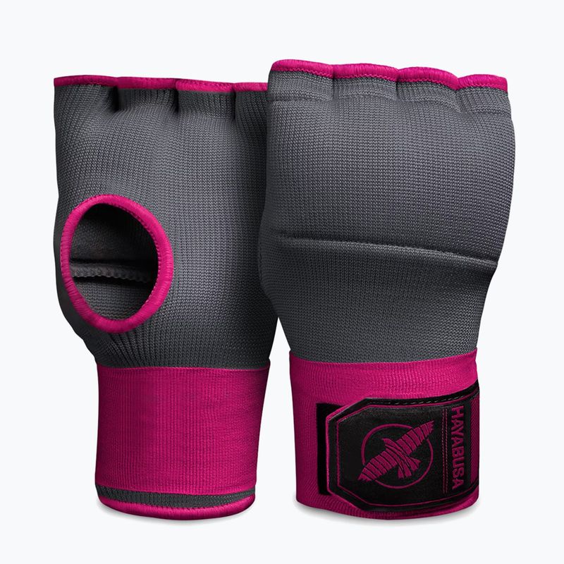 Rukavice Hayabusa Quick Gel Hand Wraps šedé/ružové vnútorné rukavice