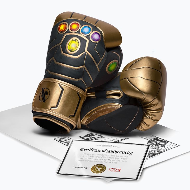 Hayabusa boxerské rukavice Marvel's Thanos gold/black 6