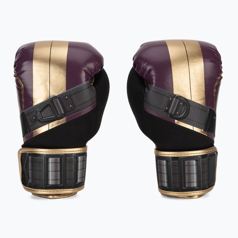 Hayabusa Marvel's Batroc fialové/zlaté boxerské rukavice 2