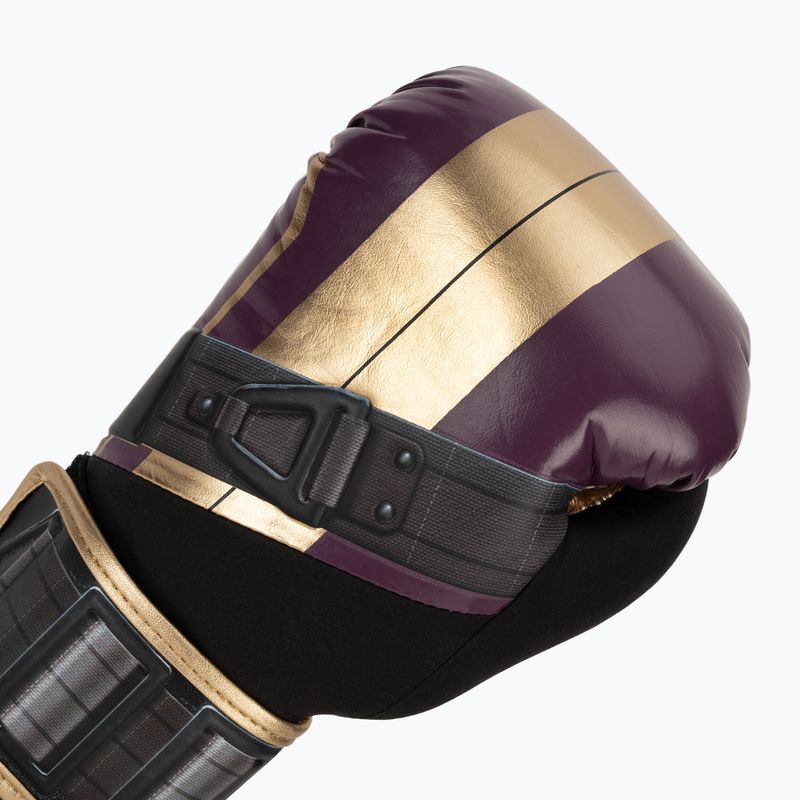 Hayabusa Marvel's Batroc fialové/zlaté boxerské rukavice 5