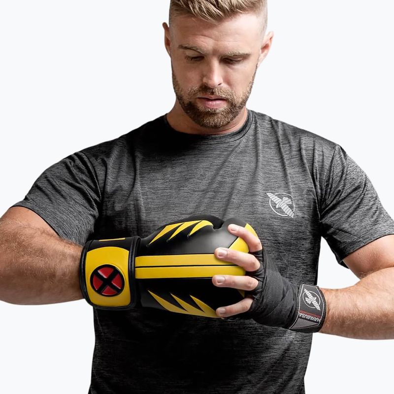 Hayabusa Marvel's Wolverine žlto-čierne boxerské rukavice 6