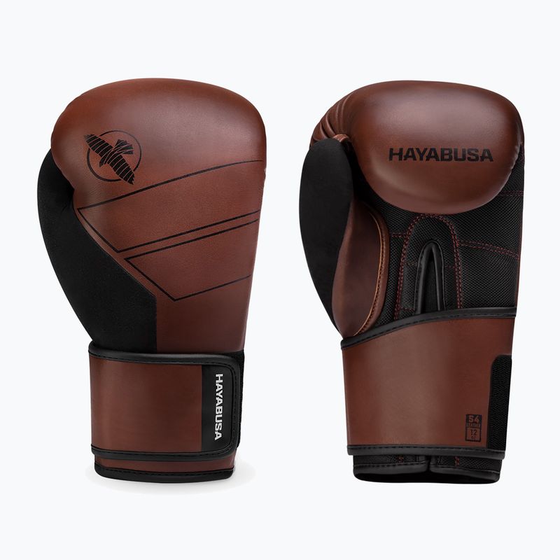 Hayabusa S4 Kožené hnedé boxerské rukavice S4LBG