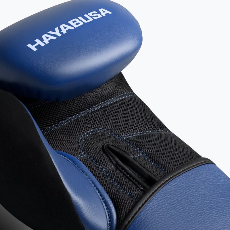 Hayabusa S4 Kožené modré boxerské rukavice 2