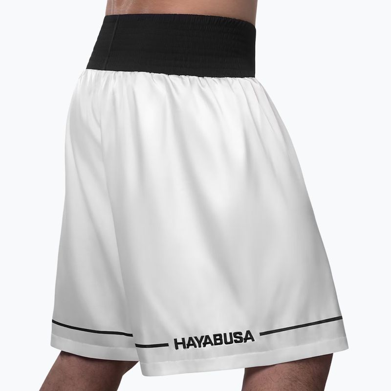 Hayabusa Pro Boxing tréningové šortky biele 3