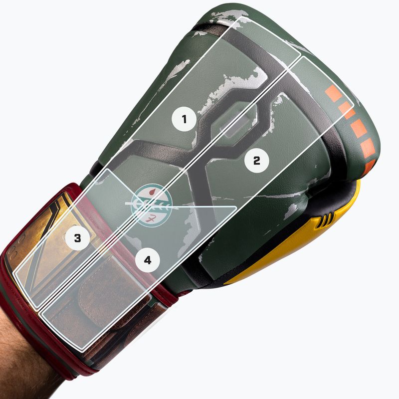 Hayabusa Star Wars Boba Fett rukavice zelené/žlté 13