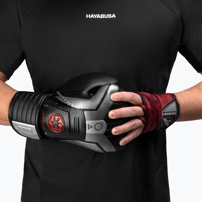 Hayabusa Star Wars Sith čierne/červené rukavice 12