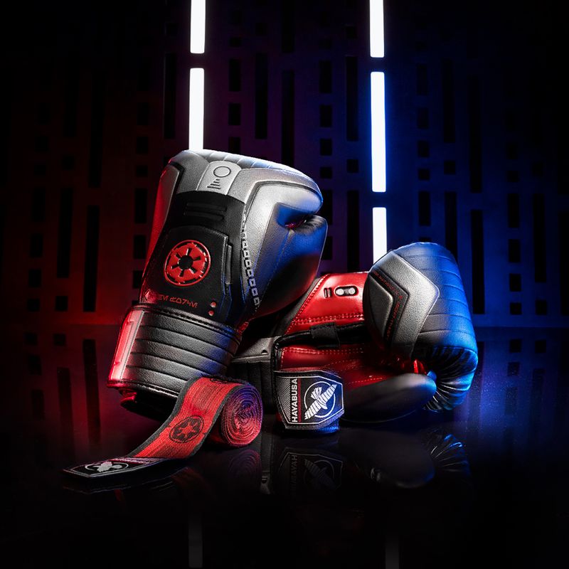 Hayabusa Star Wars Sith čierne/červené rukavice 14