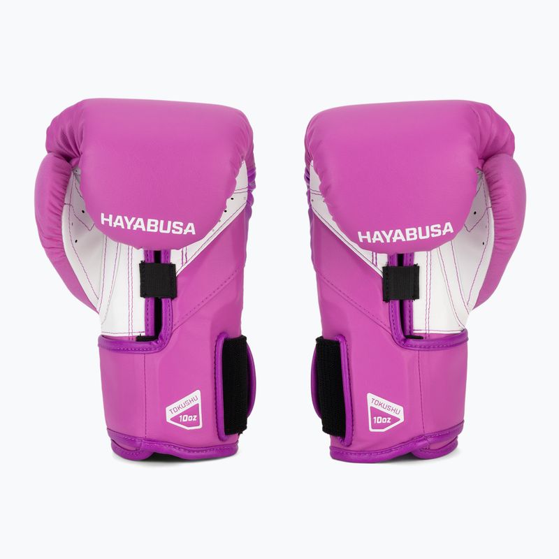 Hayabusa T3 Neon neónovo fialové boxerské rukavice 3