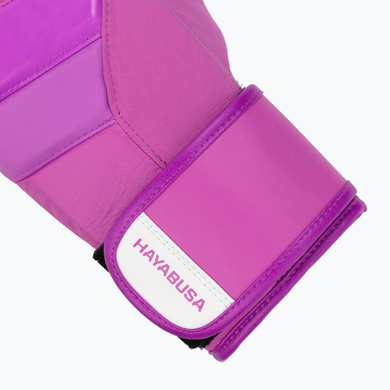 Hayabusa T3 Neon neónovo fialové boxerské rukavice 6