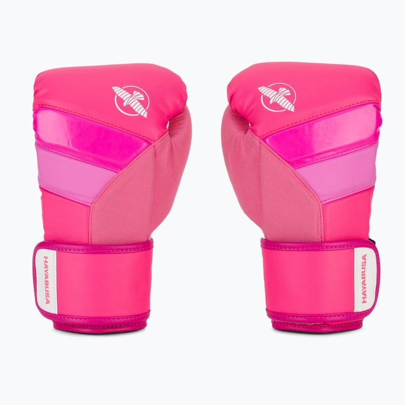 Hayabusa T3 Neon neónovo ružové boxerské rukavice 2