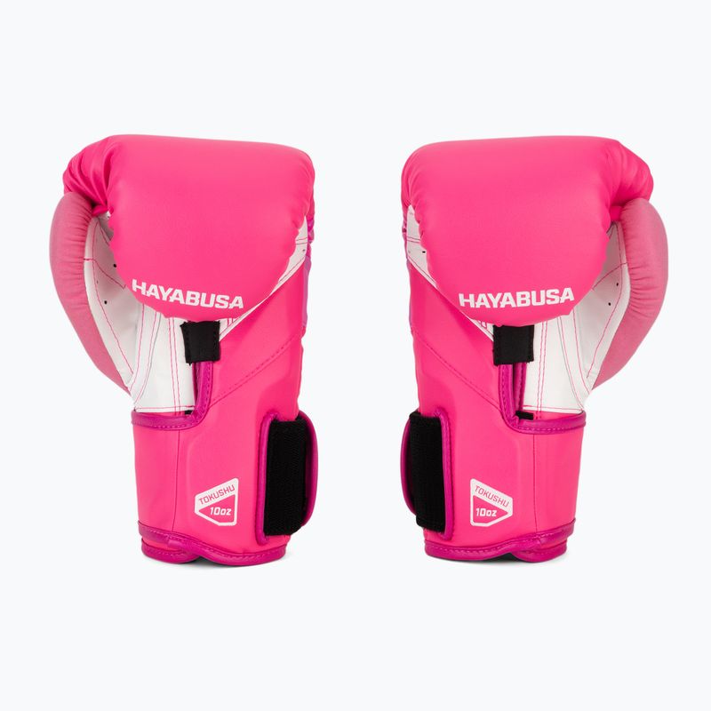 Hayabusa T3 Neon neónovo ružové boxerské rukavice 3