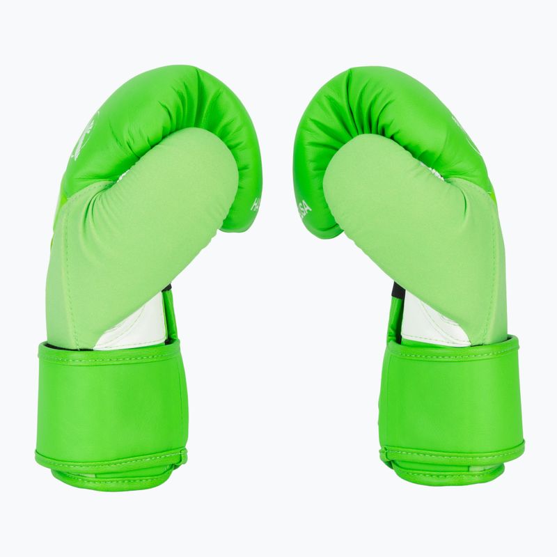 Hayabusa T3 Neon neónovo zelené boxerské rukavice 4