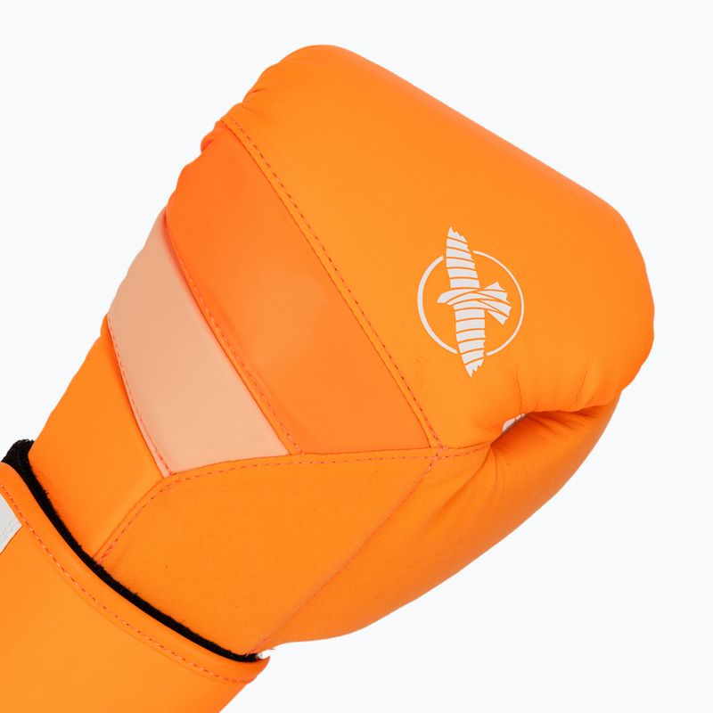 Hayabusa T3 Neon neónovo oranžové boxerské rukavice 5