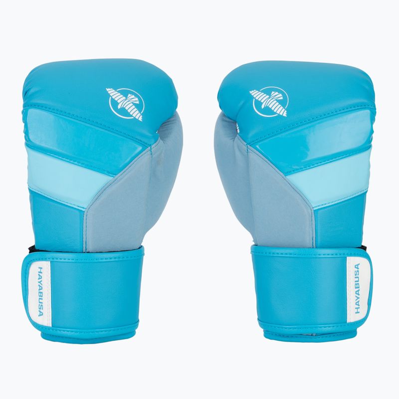 Hayabusa T3 Neon neónovo modré boxerské rukavice 2