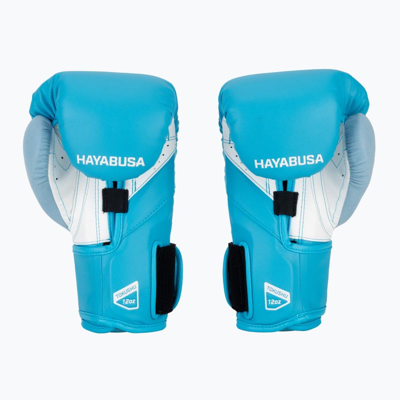 Hayabusa T3 Neon neónovo modré boxerské rukavice 3